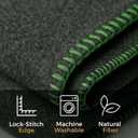 Wool Camping Blanket - 70% Wool Heavy-Duty Military Style Throw, Warm & Washable, Fire Retardant Cover for Emergency, Survival & Outdoor Use - Perfect for Camping, Car, Home & Hiking, Grey 66x90