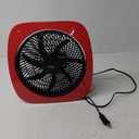 COOL WORKS 10-Inch Table Fan with 3 Speeds, 180° Adjustable Head & Tilt – Quiet Desk Fan for Home, Bedroom, or Office, Red