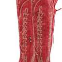 sexytag Cowgirl Boots Thigh High Wide Calf Embroidered Western Cowboy Boots 10