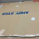 ANDY STAR Chrome Bathroom Mirrors for Over Sink, 24x24 Inch Polished Mirror for Wall, Square Metal Framed Vanity Mirror -Modern Clean Design with Superior Stainless Steel Frame