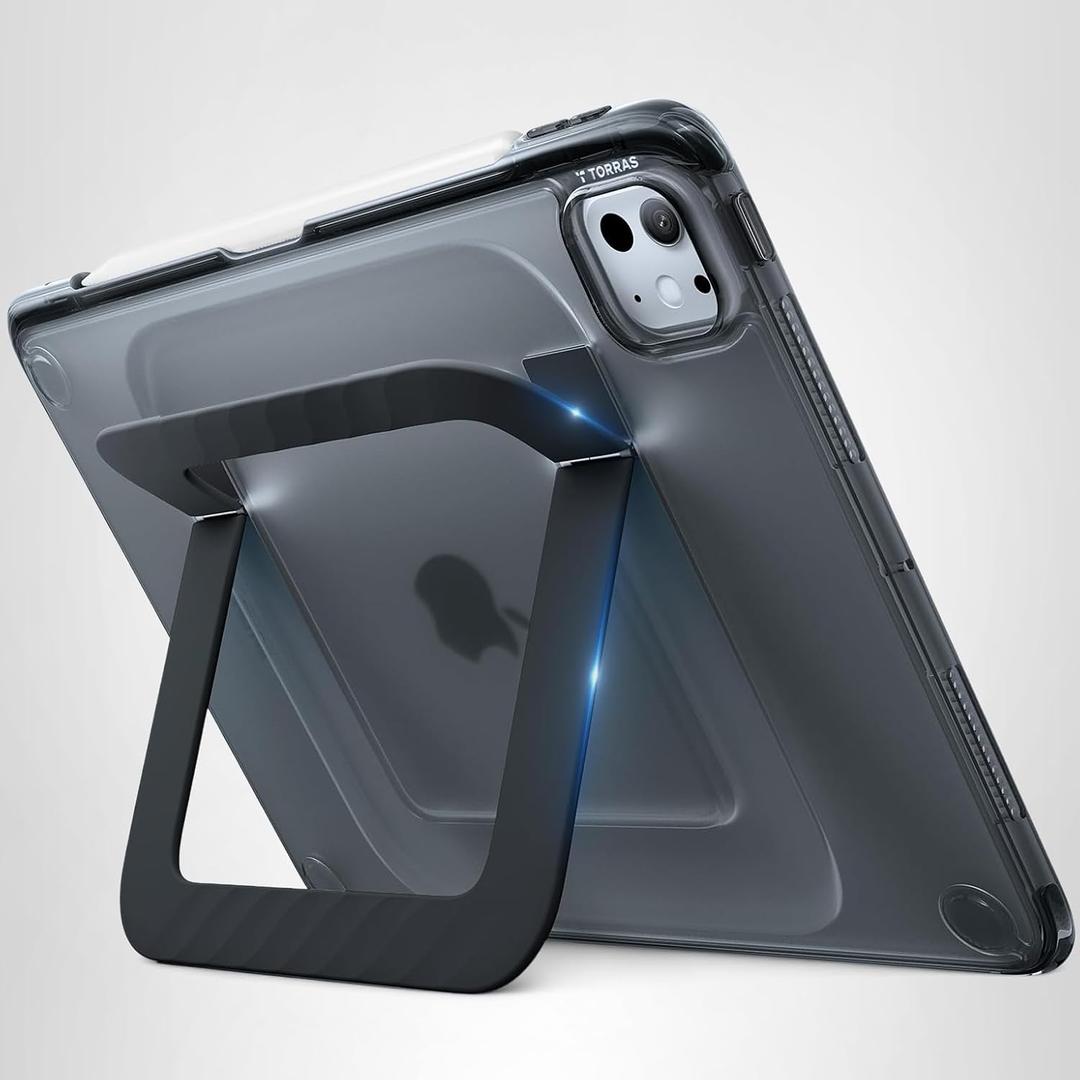 TORRAS Ostand K3 Neo for iPad Air 11 Inch Case (M4 2026, M3 2025, M2 2024), Viewing Angles Adjustable,Ultra Stable Stand, Shockproof Protective Slim Kickstand Case with Pencil Holder