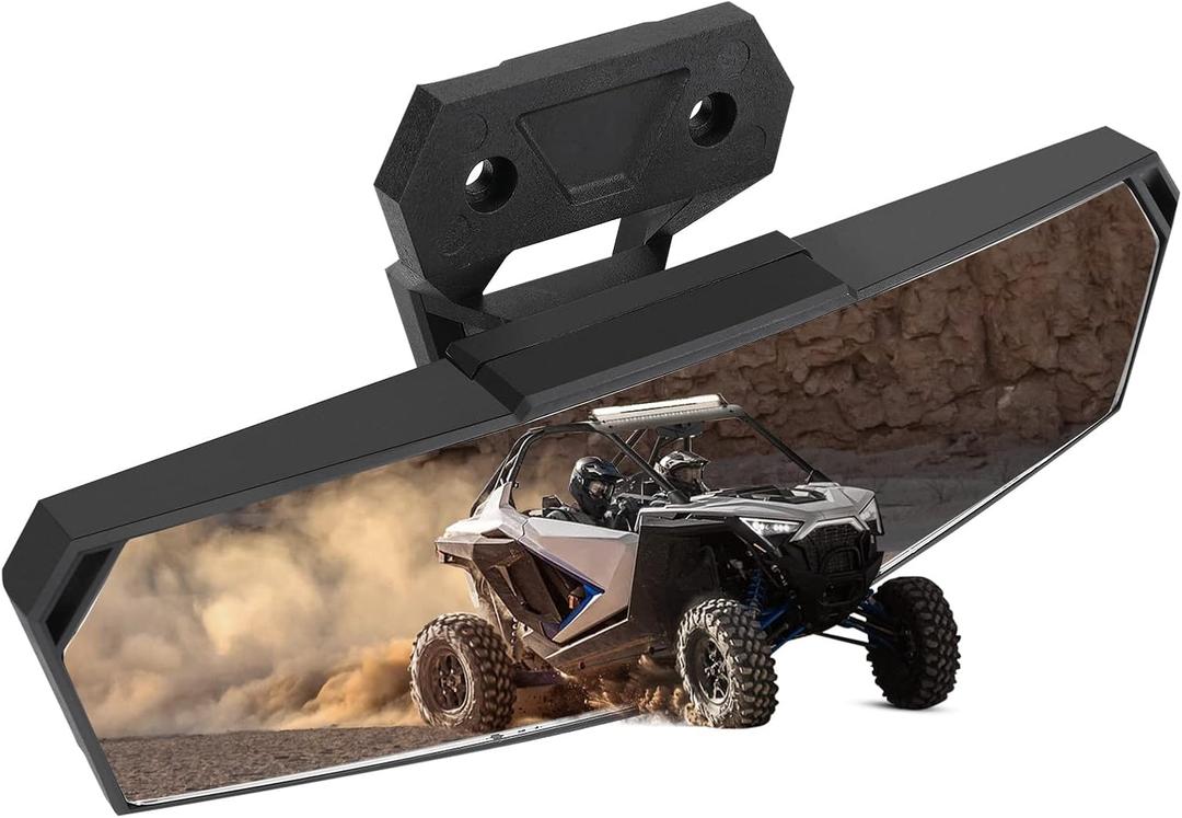 KEMIMOTO Center Rear View Mirror High-Definition Race Convex Mirror Compatible with Polaris RZR PRO XP / 4, Turbo R /4 2020 2021 2022 2023 2024 2025 2026, 2024+ RZR XP 1000# 2883763