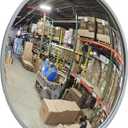 30" Outdoor Acrylic Round Convex Mirror, Security Mirror for Retail Stores, Warehouses, Driveways, and Parking Lots, Acrylic Mirror for Blind Spots and High-Traffic Areas