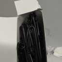 DoubleFill 100pcs Plastic Sock Hangers, 3.5 Inch Sock Display Hooks Long Non Slip Hangers Retail Socking Hanger Clip for Boutiques, Thrift Shops, Garage Sales and Vendor Shows, Black