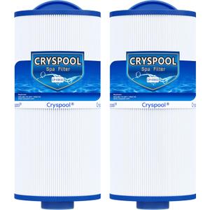 Cryspool 05033 Filter Compatible with Tuff Spa Filter, Del Sol Spas, Sundance Spas 6540-723, 5CH-402, FC-2811, South Pacific Spas, 40 Sq. Ft Spa Filter Cartridge, 2 Pack