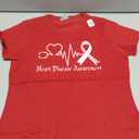 Atrial Fibrillation American Heart Disease Awareness T-Shirt, Size M
