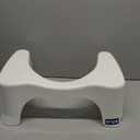 Squatty Potty Simple Curve Bathroom Toilet Stool 7" White