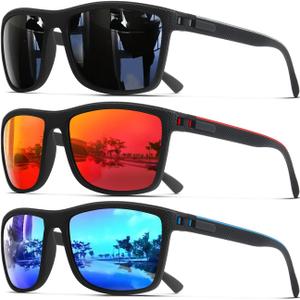 Polarized Sunglasses for Men, UV Protection Lightweight Sun Glasses for Driving Fishing Golf