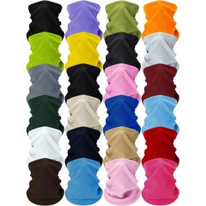 Suhine 3 Packs Winter Fleece Neck Warmer Adjustable Gaiter Windproof Balaclava Scarf Wrap Winter Face Covering for Men Women Gray and Blue