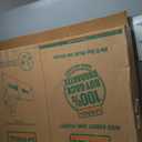 Cumbor 29.2–43" Baby Gate for Stairs, Wall-Mounted (Drill Required), Expandable No Bottom Bar Dog Gate, Auto Close Extra Wide Walk Thru, Pet & Toddler Proof Gate, Top & Bottom of Stairways (Brown)