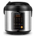 COMFEE' Rice Cooker, 14-in-1 Stainless Steel Multi Cooker, Slow Cooker, Steamer, Sauté, and Warmer, 5.3 QT, 20 Cups Cooked (10 Cups Uncooked), Brown Rice, Quinoa and Oatmeal