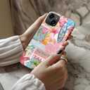 LUMARKE for iPhone 14/iPhone 13 Case, Cute Preppy Floral Cover for Women