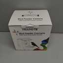 Smart Bird Feeder with Camera Solar Powered 2K HD Video, 10,000+ Species AI Recognition, Real-Time App Alerts, and Weatherproof Design for Effortless Birdwatching, Gift for Bird Lovers, Green Brown