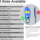 RFUNGUANGO Airtag Shoe Insert Kids, Insoles for Airtag Hidden Holder, Tracker Devise Case for Kids, Comfortable Inserts for Shoes, Upgraded Insole (Blue, 9.25-9.84IN Men 5.5/W's 7.5-M's7/W's 9)
