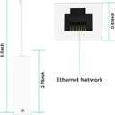 Lightning to RJ45 Ethernet Adapter,Plug and Play, Compatible with iPhone 14/13/12/11/XS/XR/X/8/7/iPad/iPod, Supports 100Mbps