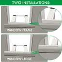 Jeacent Window AC Bracket No Drill, Heavy-Duty Window Air Conditioner Support Bracket, Up to 200lbs, Fits Single or Double Hung Windows