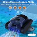 Sat30 Sonar Navigation Pool Vacuum for Inground Above Ground Pools, Climb Stairs Pool Cleaner with 3 Modes, Powerful Suction, Self-Parking, Wall&Waterline Cleaning Pool Robot, Clean Up to 2150 Sq.Ft