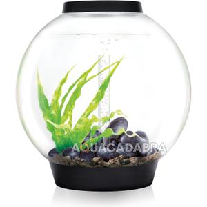 biOrb Classic 60 Acrylic 16-Gallon Aquarium with Multi-Color Remote-Controlled LED Lights Modern Tank for Tabletop Display, Black