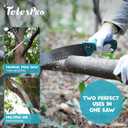 TelesPro Multi-Purpose Handheld Pruning Saw - 16-Inch Blade, Compatible with Standard US Acme Thread Poles (Pole Sold Separately), Ideal for Tree Trimming