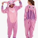 COSUSKET Snug Fit Unisex Adult Onesie Pajamas, Flannel Cosplay Animal One Piece Halloween Costume Sleepwear Homewear