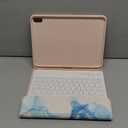 ZXA for iPad (A16) 11th 10th Generation Case with Keyboard - Wireless Detachable Folio Keyboard Cover with Built-in Pencil Holder for iPad (A16) 11th/10th Gen, Marble Blue