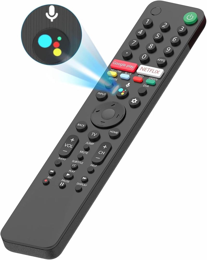 Universal TV Remote for All Sony TV/RMF-TX500U Smart Remote for All Sony LCD LED and Bravia XR 4/8K HDR Array LED with Smart Google (Large)
