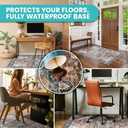 Office Chair Mat for Hardwood Floor -Heavy-Duty Floor Mat for Office Chair - Scratch-Resistant and Non-Slip Computer Chair Mat, Wood and Tile Protection for Office & Home, Brown 48" x 60"