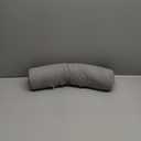 Cervical Neck Roll Foam Pillow, Round Neck Support Pillow for Neck Pain Relief Sleeping, Bolster Pillow for Bed, Ergonomic Pillow for Head, Neck, Back, Legs, and Yoga (Light Grey)
