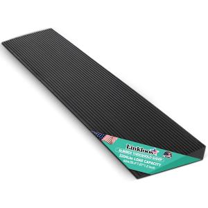 1.5" Rise Rubber Threshold Ramp, 2204Lbs Recycled Rubber Power Threshold, 35.4" L x 7.87" W Non-Slip Surface Solid Threshold Ramp is Adjustable and Cuttable for Wheelchairs, Power Scooters