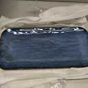 Vicrays Ceramic Rectangle Serving Platters - 14" 12" 10" Porcelain Serving Trays Plates for Party BBQ Appetizers Sushi Dessert - Microwave Oven and Dishwasher Safe - Set of 3 Blue