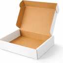 Corrugated Shipping Boxes13x11x3Inches, 30Pack Kraft Cardboard Literature Mailers, Durable Small Business Mailing Boxes for Packaging & Shipping Supplies, White,Shipping boxes made from recycled paper