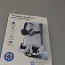 PS5/Slim/Pro Wall Mount Kit with Cooling Fan & Charging Station, PS5 Shelf Floating Mount for All PlayStation 5/Slim/Pro Disc & Digital Console, PS 5 Wall Bracket Behind TV, PS Five Pro Accessories