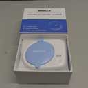 Rechargeable Ultrasonic Retainer Cleaner Machine | 50kHz 1.9 inch Ultra-Thin Portable | Night Guard Aligners Jewelry |6pcs Cleaner Tablets Included | Quick & Deep Clean Modes | Oral Dental Care (Light Blue)