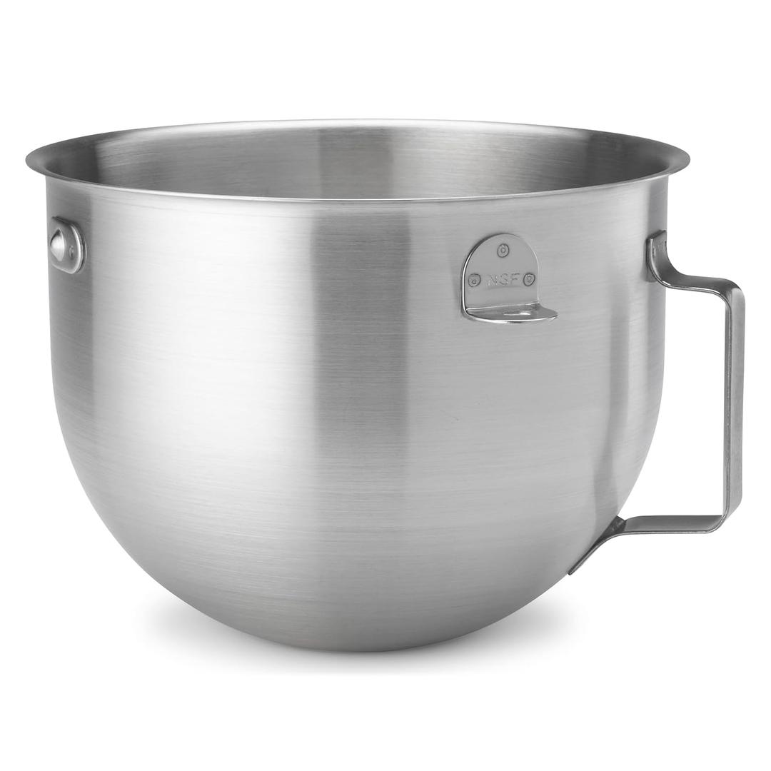 KitchenAid 5 Quart NSF Certified Brushed Stainless Steel Mixing Bowl - KN25NSF