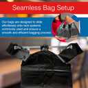 Reli. T-shirt Bags (300 Count) (Black) (11.5" x 6.5" x 21") - Black Plastic Bags (Plain) - Grocery, Shopping, Restaurants