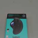 Logitech Ergo M575S Wireless Trackball Mouse, Wireless Ergonomic Mouse with Bluetooth and Encrypted Dongle, Comfortable Thumb Control, Precise and Smooth Tracking, for PC/Mac - Graphite Blue Ball (One Size)