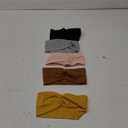 DRESHOW Headbands for Women Girls Vintage Headband Knotted Headwraps Criss Cross Hair Bands Accessories 5Pcs