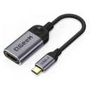 QGeeM USB C to HDMI Adapter 4K Cable, USB Type-C to HDMI Adapter [Thunderbolt 3/4] HDMI for Laptop MacBook Pro/Air, iPhone 15 16 17 Pro max, Dell XPS, Pixelbook, iMac,Thinkpad,Surface,IPad Pro (Gray)