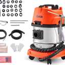 VEVOR Walnut Blaster Kit for Carbon Cleaning, 1200W Sand Blaster with Built-in Vacuum, Extension Nozzle Sandblaster Gun, and 5.5lbs Walnut Shell for Engine Intake Valve Cleaning - 13L