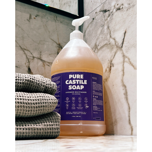 Skin Said Yes Lavander Castile Soap, Made in Greece, No Palm Oil, Vegan, Organic Castile Soap Liquid - 1 Gallon Multipurpose - Perfect for Body, Bath, Home or Laundry, Professional Pump Included, 2 Packs