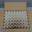 Pack of 48 Cardboard Craft Toilet Paper Tube Rolls, 9.9 cm Length (White)