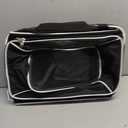 Expandable Pet Carrier, Soft-Sided Carrier for Small Cats and Dogs with Locking Safety Zippers and Anti-Scratch Mesh(Black)