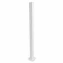MOUNTWEST Aluminum Deck Railing Post, 42" White Top Mount Railing Post, 2.25" x 2.25" Powder-Coated Post for Deck, Porch, Patio, Fence & Outdoor Railings
