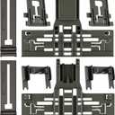 UPGRADED WPW10546503 W10546503 Dishwasher Top Rack Adjuster For Kitchenaid Dishwasher Parts Upper Rack KDTM354DSS5 KDTM354DSS4 KDTE334GPS0 Whirlpool Kenmore Kitchen Aid Dishwasher Replacement Parts