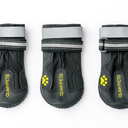 QUMY 3PCS Dog Boots Size 6 Performance Dogs Shoes & Paw Protectors SIZE 8, Black