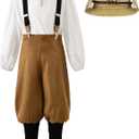 ReliBeauty Boys Pioneer Costume (150, Brown & White)