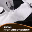 Incontinence Underwear for Men Washable Cotton Briefs Reusable Urinary Protective Absorbent Underwear for Bladder Leakage Control 150ml 3-Pack2White+1Black, L