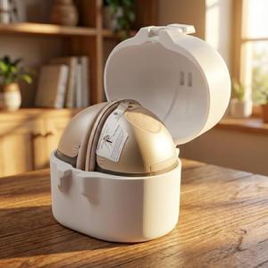 Breast Pump Case for Eufy S1 / S1 Pro / E10 / E20, Hands Free Breast Pump Carrying Case, Upright Holder for Fridge Storage, Travel & Work, Gift for Busy Working Moms