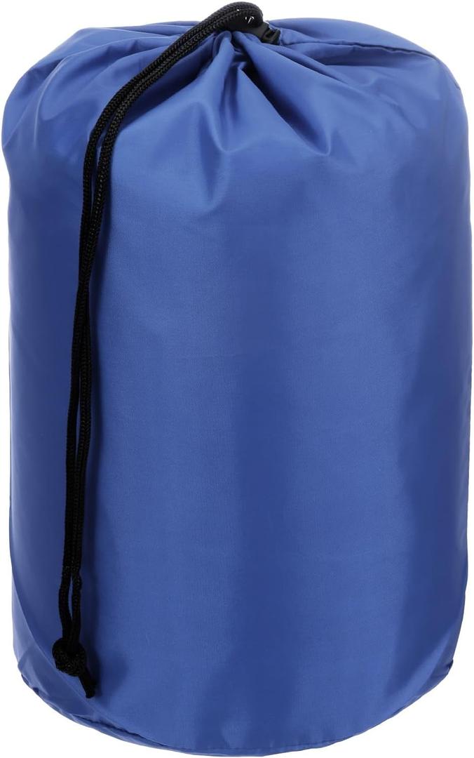 PATIKIL Stuff Sack, Waterproof Outdoor Storage Sack Portable Drawstring Dust Flap Bags Lightweight Sleeping Bag for Camping Hiking Travel (7 x 13 Inch, Navy Blue)