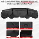 3 Pocket Fairing Pouch Windshield Bag for Harley Touring 1996-2013, One Size